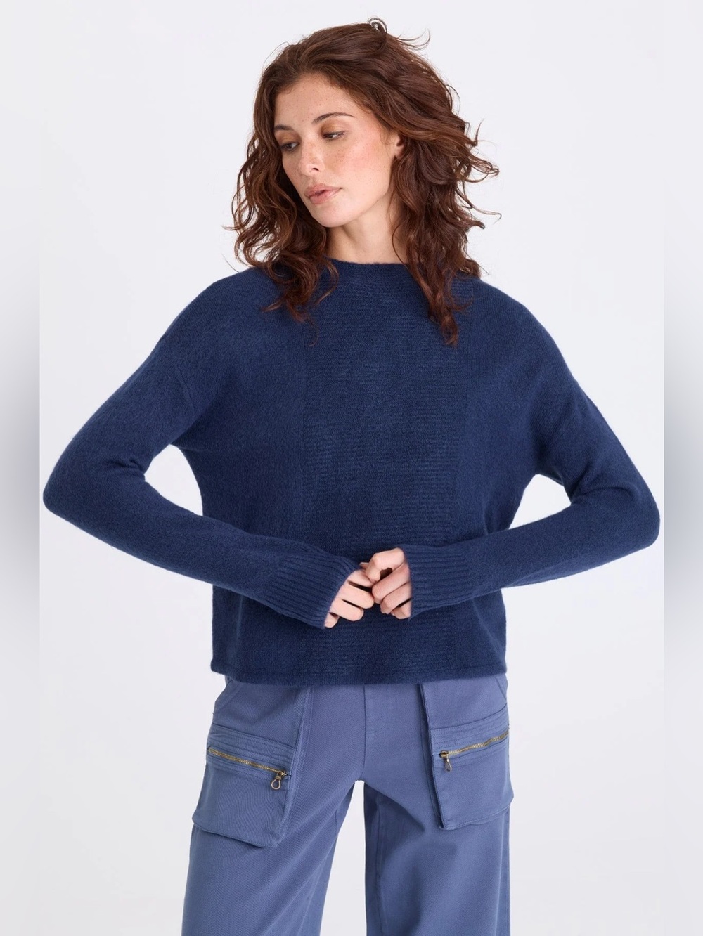 XCVI
MADU SWEATER-KNIT HIGH NECK TOP